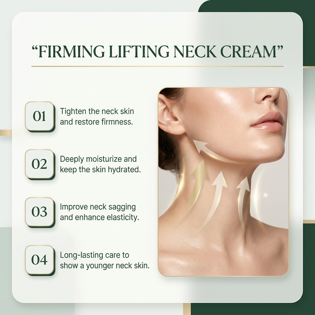 Magec Collagen Fullerene Neck Firming Cream + Facial Roller