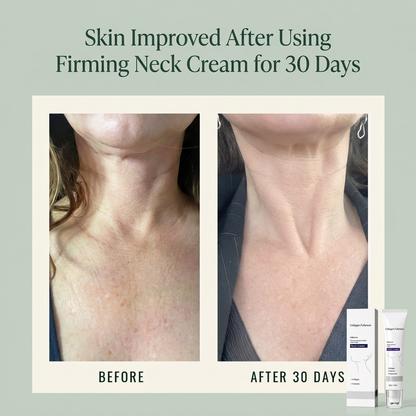 Magec Collagen Fullerene Neck Firming Cream + Facial Roller
